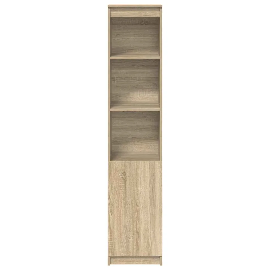 Buffet haut chêne sonoma 37,5x35x180 cm bois d'ingénierie - 5