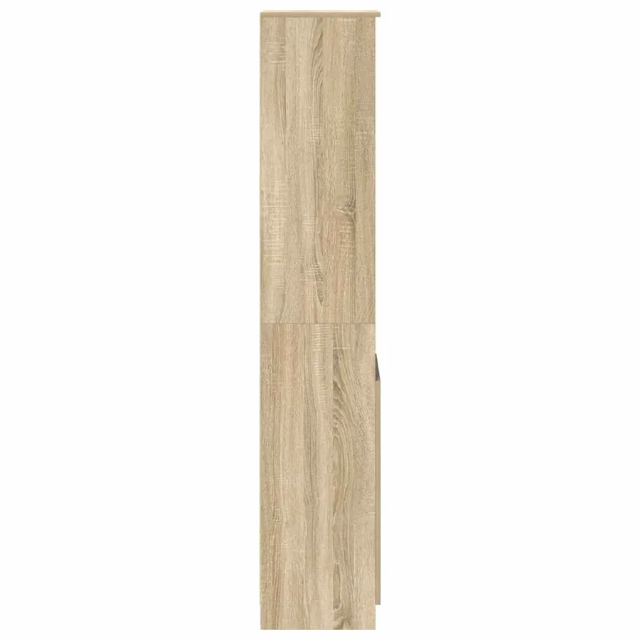 Buffet haut chêne sonoma 37,5x35x180 cm bois d'ingénierie - 6