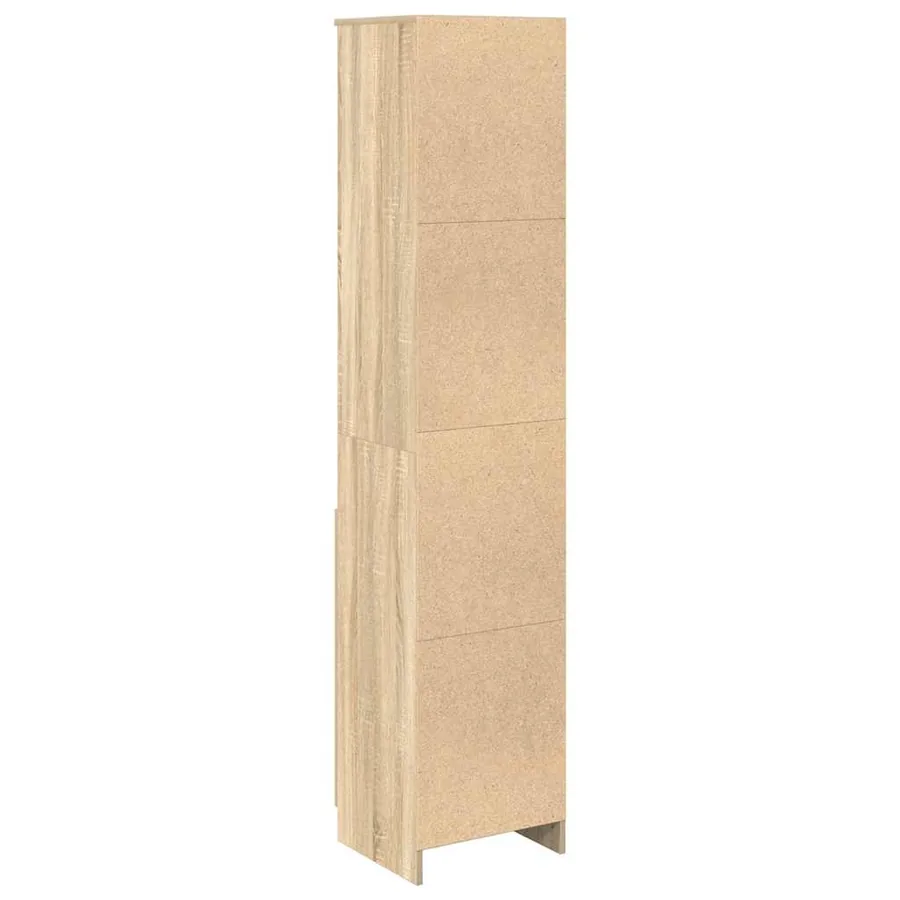 Buffet haut chêne sonoma 37,5x35x180 cm bois d'ingénierie - 7