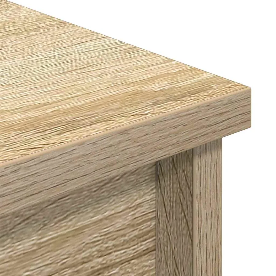 Buffet haut chêne sonoma 37,5x35x180 cm bois d'ingénierie - 9