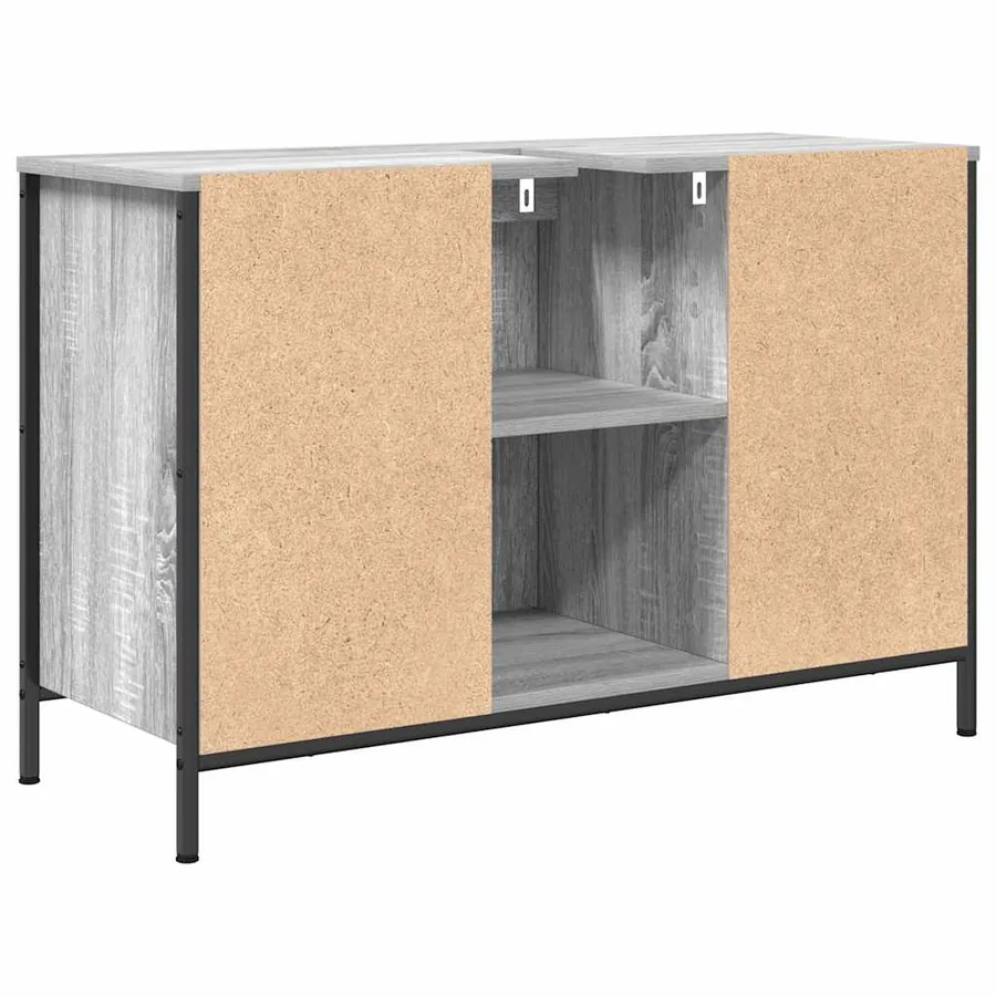Meuble sous-vasque avec tiroirs sonoma gris 90x34,5x60cm - 8