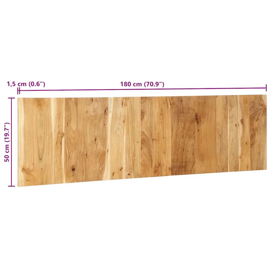 Tête de lit 180 cm bois massif d'acacia - 11