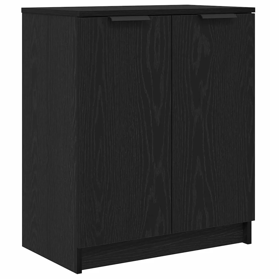 Cabinet à chaussures avec étagère Chêne noir 59 x 35 x 70 cm - 2