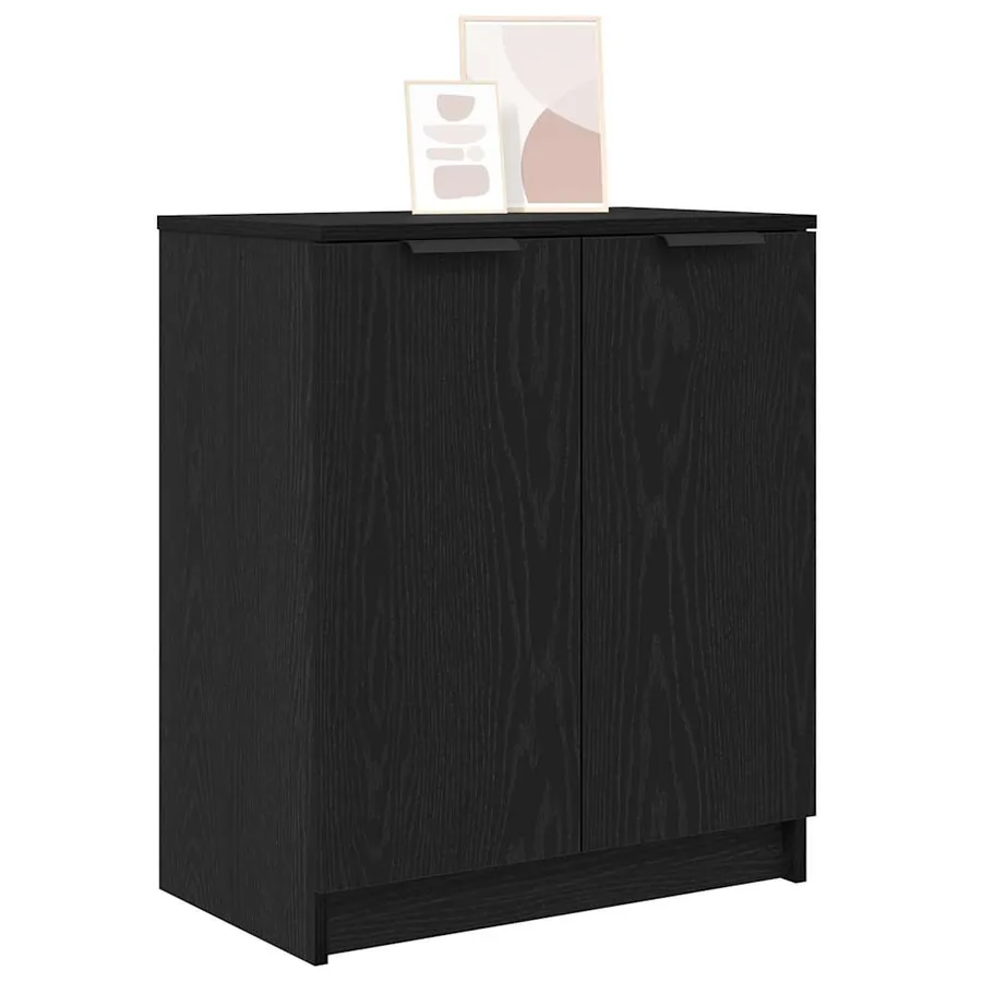 Cabinet à chaussures avec étagère Chêne noir 59 x 35 x 70 cm - 3
