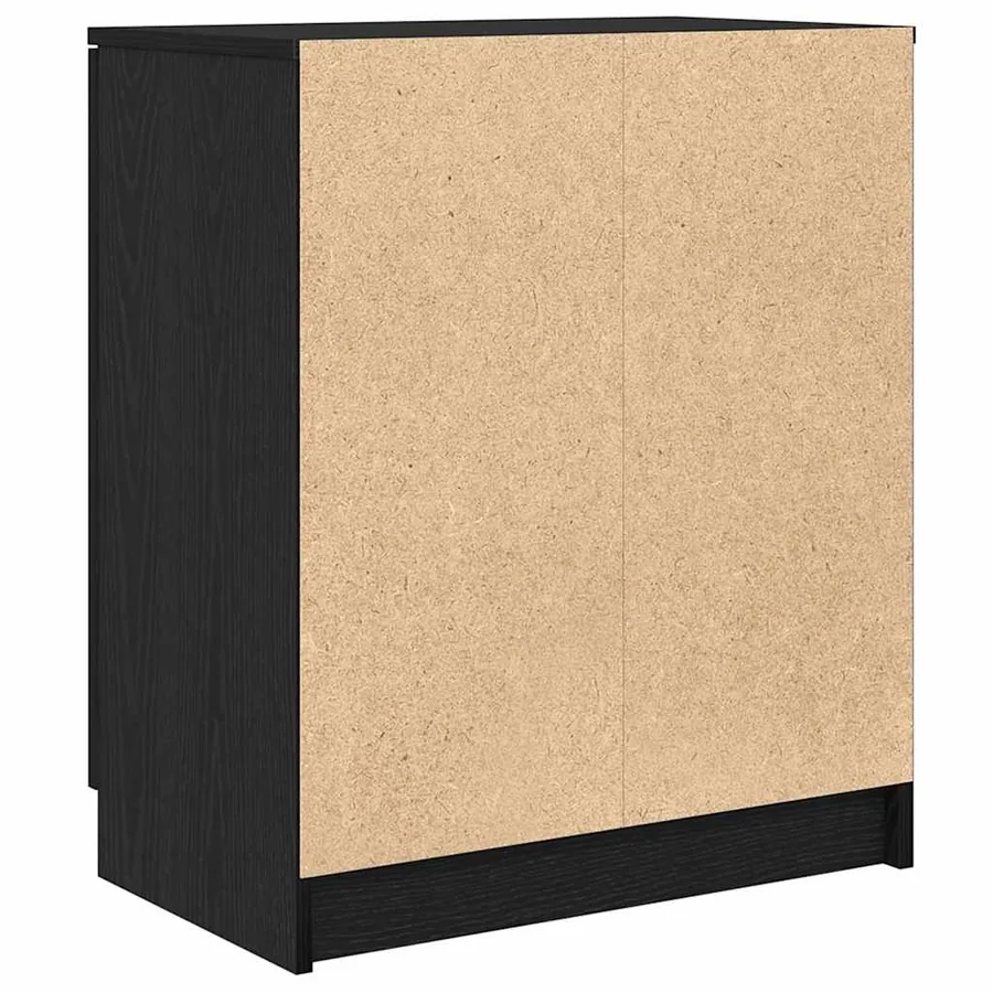 Cabinet à chaussures avec étagère Chêne noir 59 x 35 x 70 cm - 6