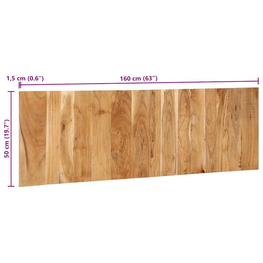 Tête de lit 160 cm bois massif d'acacia - 11
