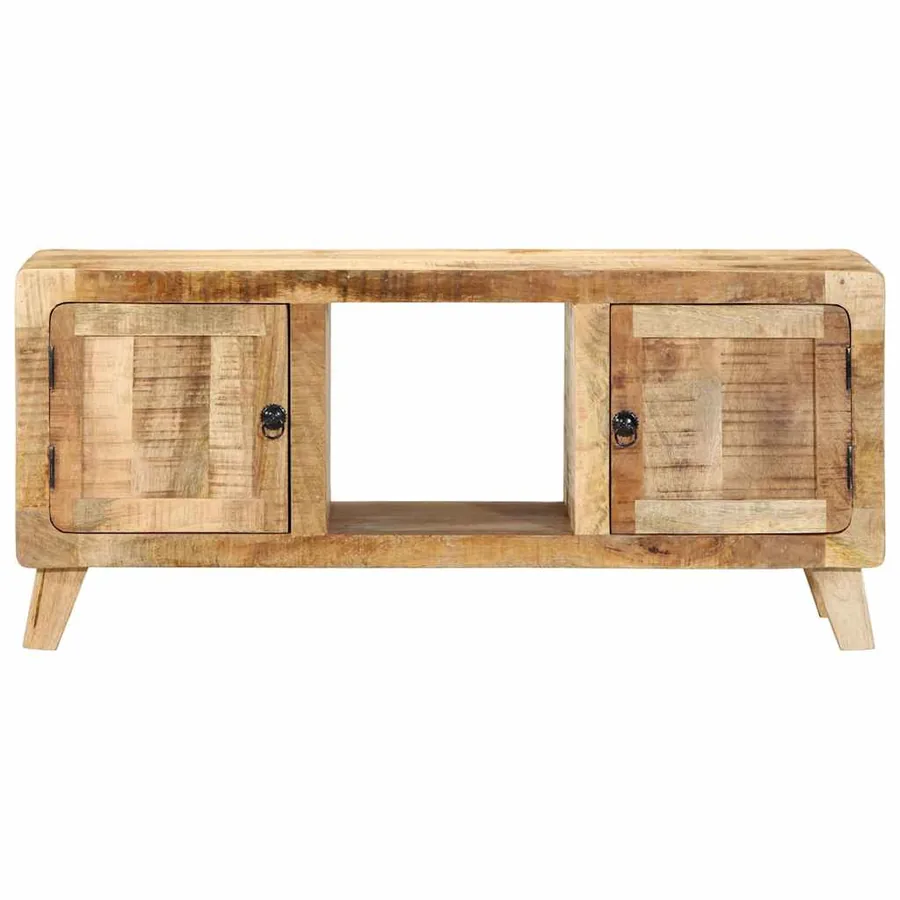 Meuble TV 105x46x32 cm bois massif de manguier brut - 2