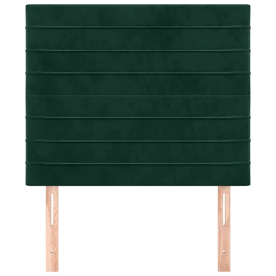 Tête de lit Vert foncé 90x5x118/128 cm Velours - 3