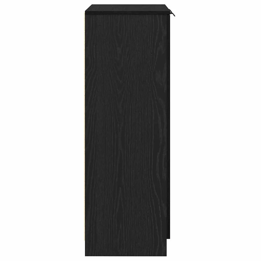 Cabinet à chaussures avec étagère Chêne noir 59 x 35 x 100 cm - 7