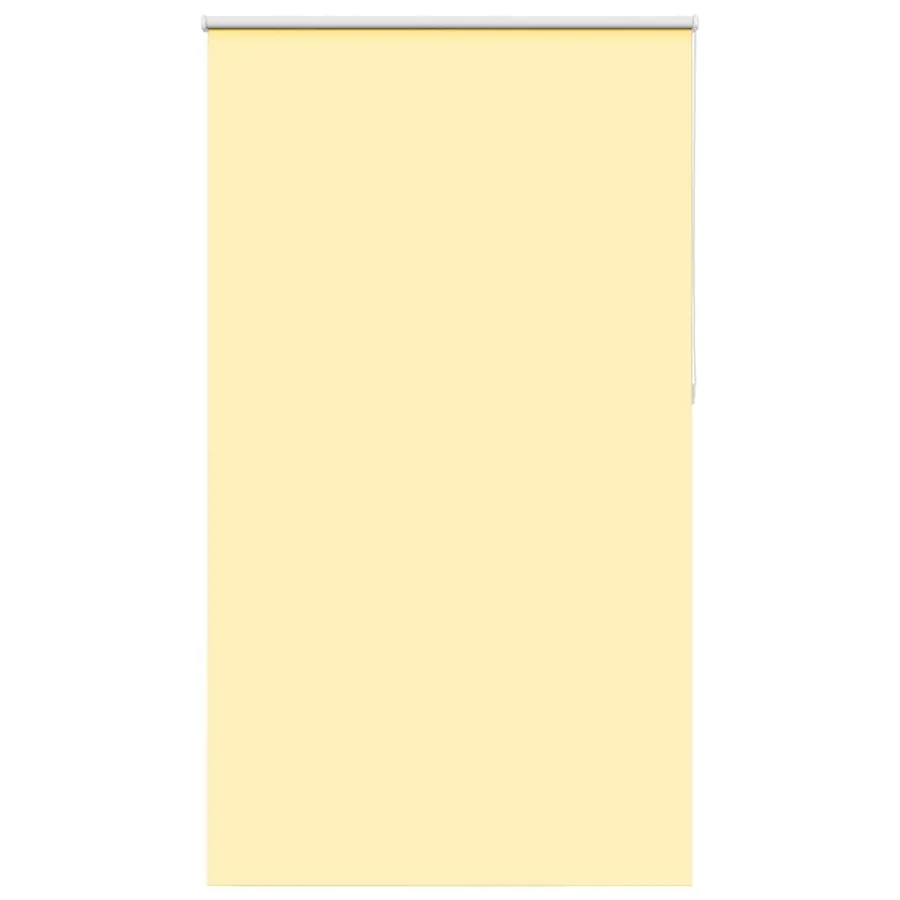 Store enrouleur occultant jaune largeur du tissu 131,6 cm