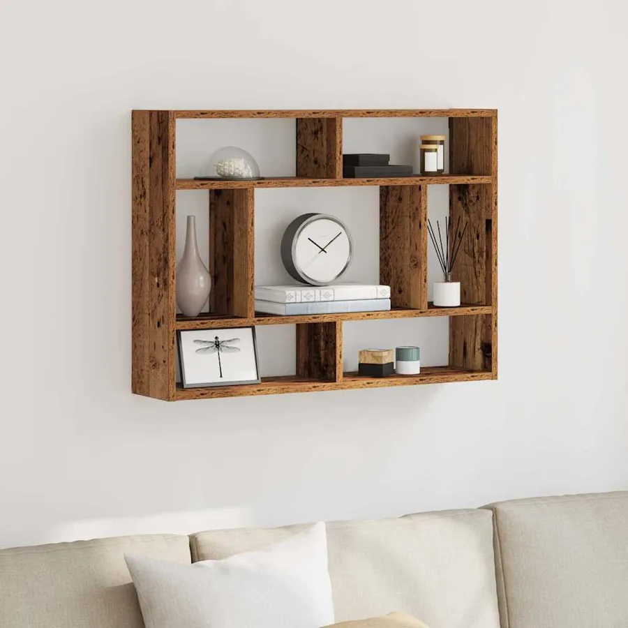 Étagère murale en bois ancien 75 x 16 x 55 cm bois d'ingénierie - 3