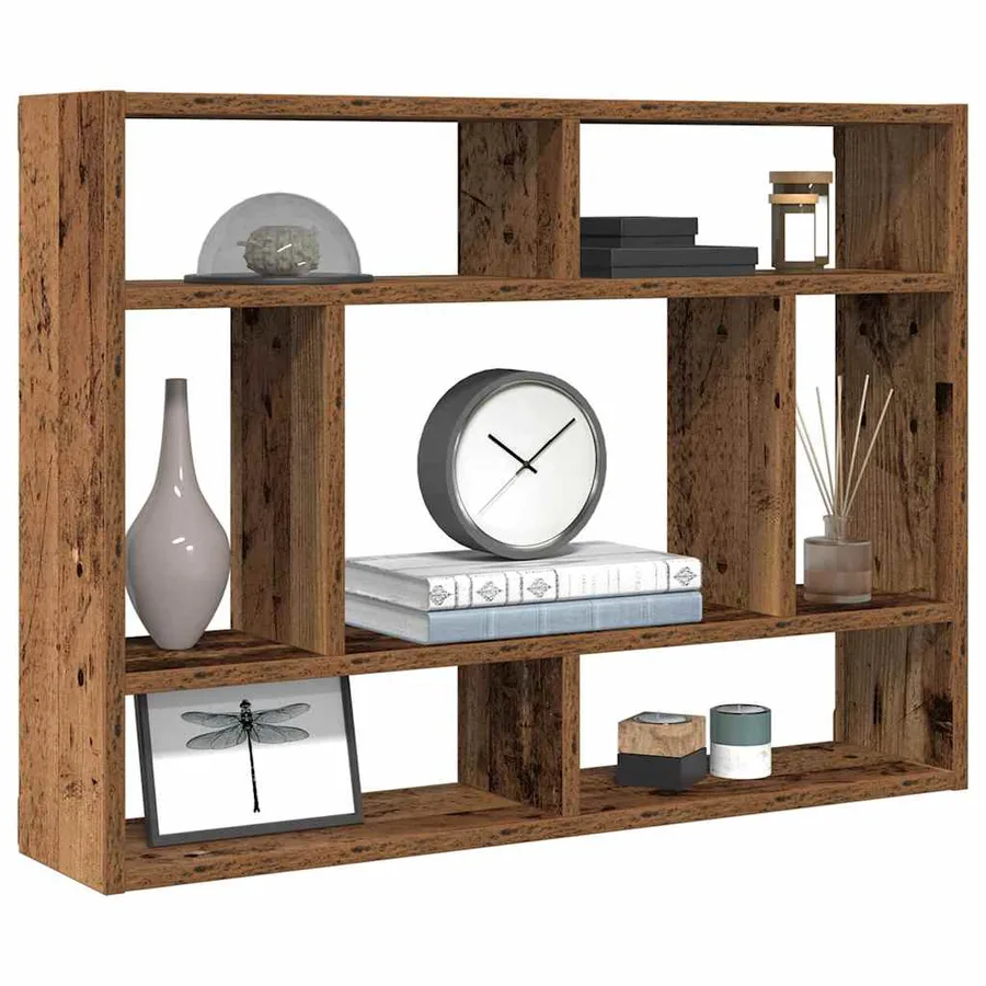 Étagère murale en bois ancien 75 x 16 x 55 cm bois d'ingénierie - 4