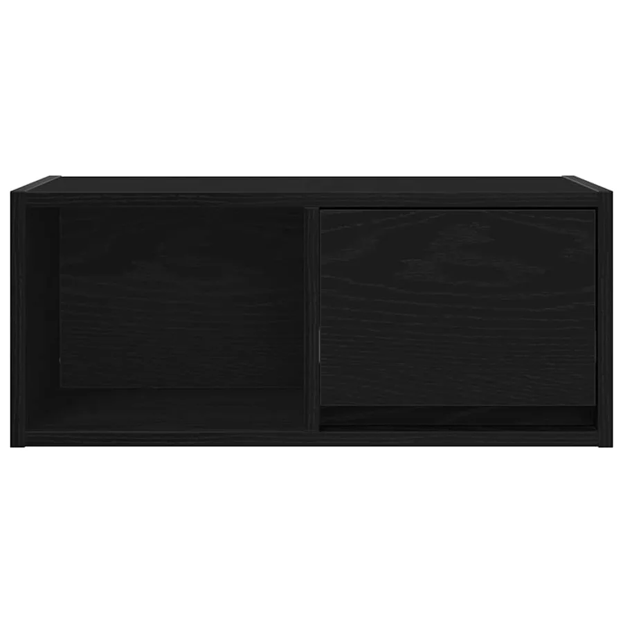 Meuble TV chêne noir 60x31x25,5 cm bois d'ingénierie - 6