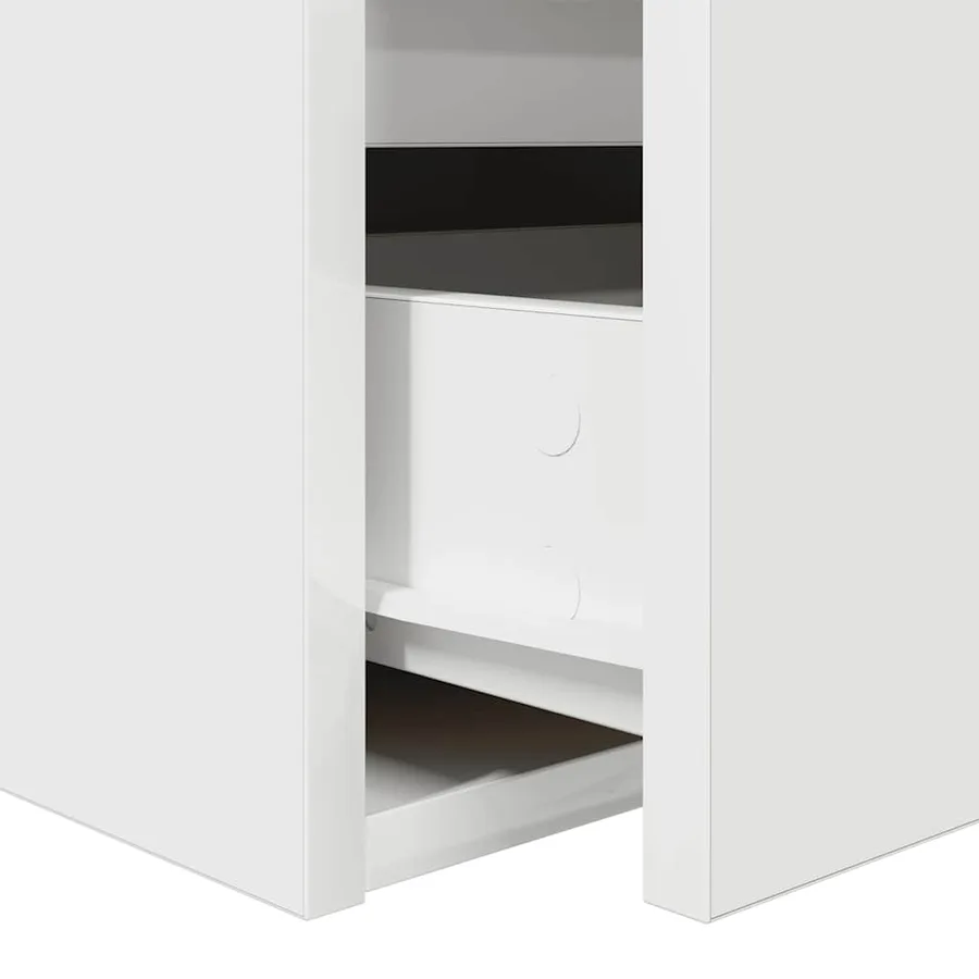 Table de chevet murale blanc 38x34x40 cm - 10