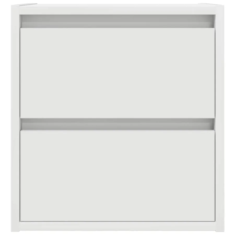 Table de chevet murale blanc 38x34x40 cm - 6