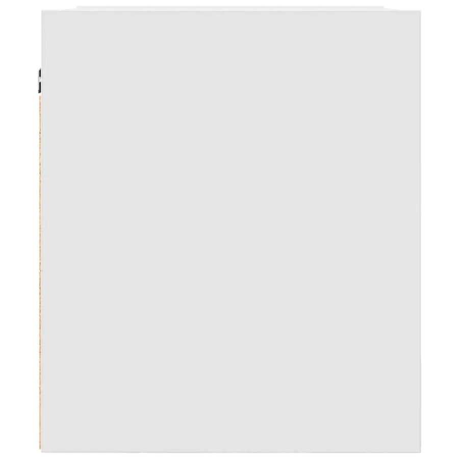 Table de chevet murale blanc 38x34x40 cm - 7