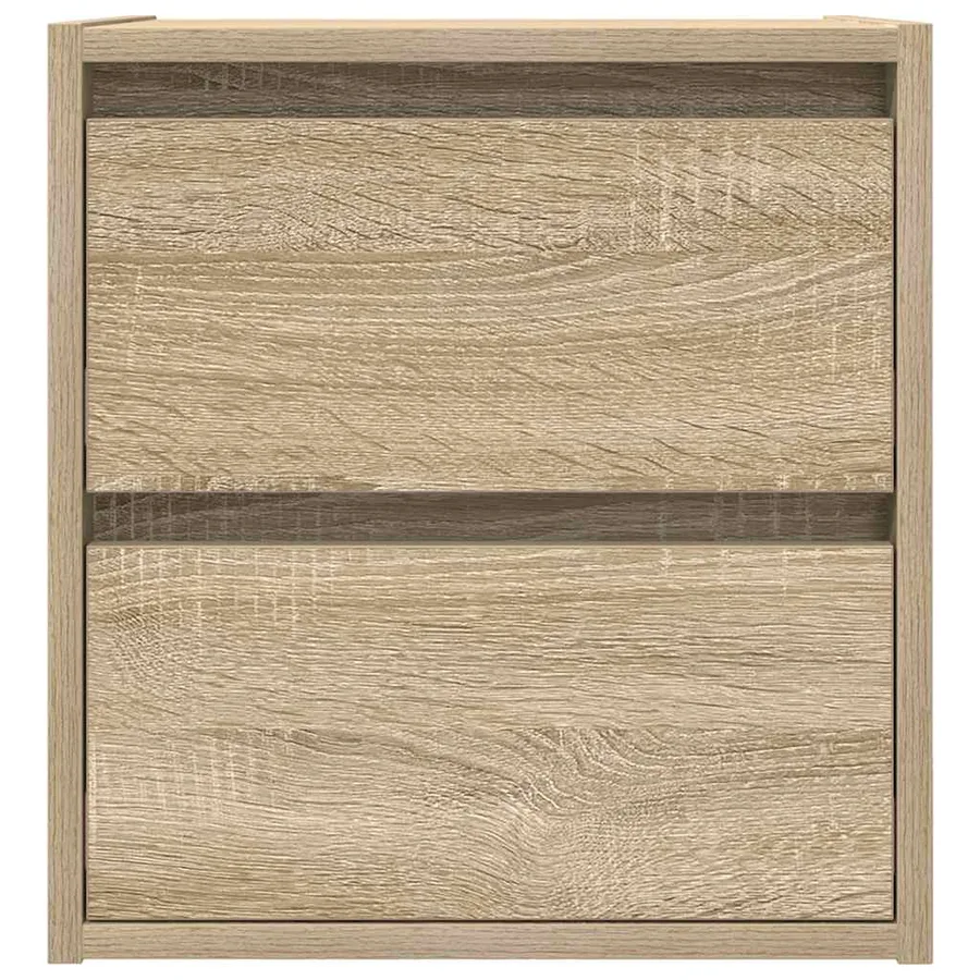 Table de chevet murale chêne sonoma 38x34x40 cm - 6