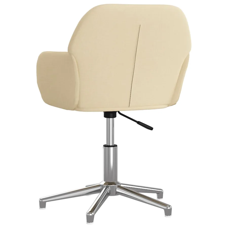 Chaises pivotantes à manger lot de 2 Crème Tissu - 6
