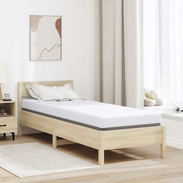 Surmatelas en mousse à mémoire 80 x 200 cm Thick Doux Blanc