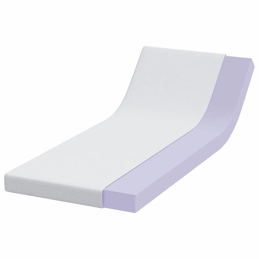 Surmatelas en mousse à mémoire 80 x 200 cm Thick Doux Blanc - 3