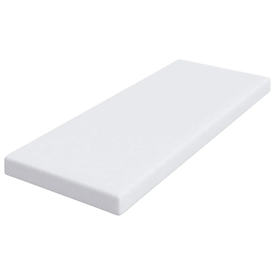 Surmatelas en mousse à mémoire 80 x 200 cm Thick Doux Blanc - 4