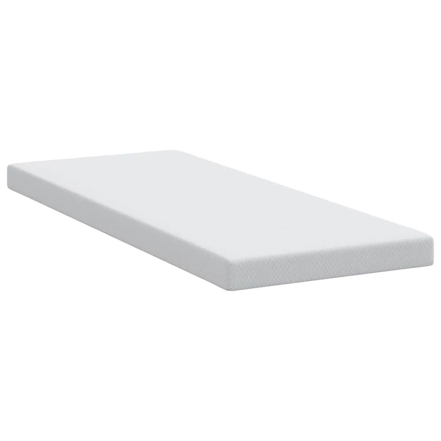 Surmatelas en mousse à mémoire 80 x 200 cm Thick Doux Blanc - 5