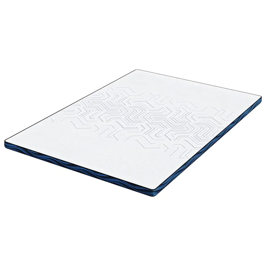 Surmatelas Blanc 140 x 200 cm Tissu jacquard - 5