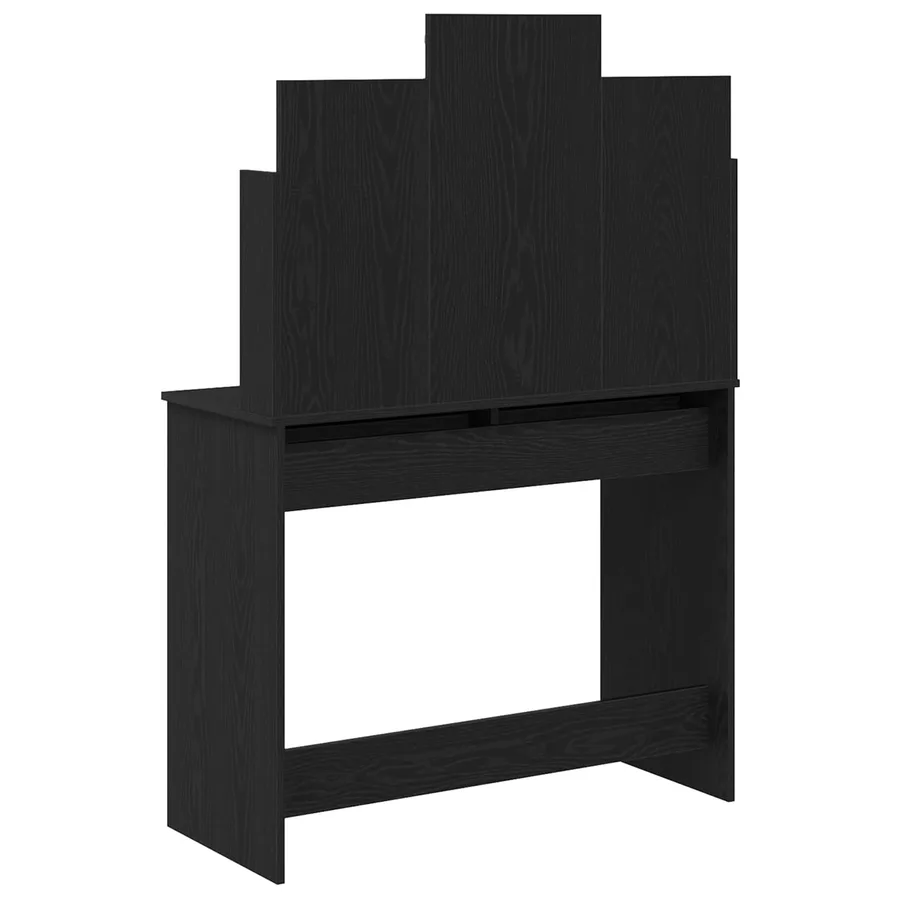 Table de Toilette Chêne noir 96 x 39 x 142 cm Bois d'ingénierie - 6