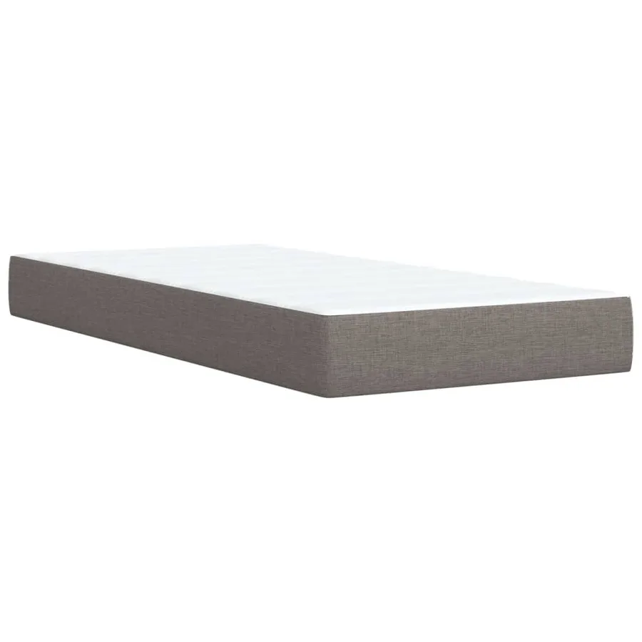 Sommier à lattes de lit avec matelas Taupe 80x200 cm Tissu - 10