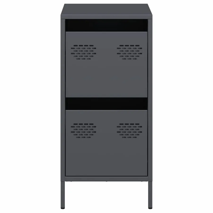 Buffet anthracite 35x39x73,5 cm acier laminé à froid - 5