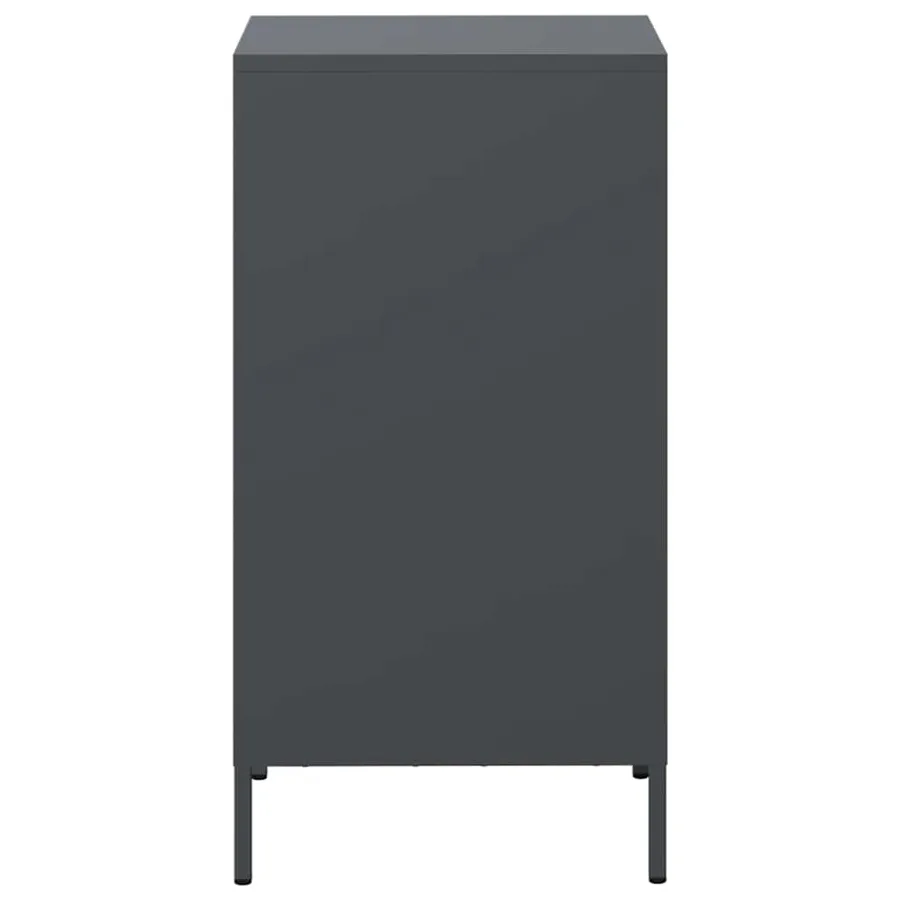 Buffet anthracite 35x39x73,5 cm acier laminé à froid - 6