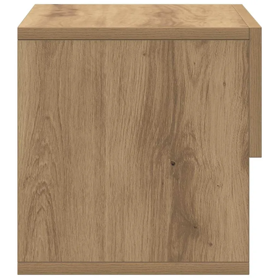 Tables de chevet murales 2 pcs chêne artisanal - 7