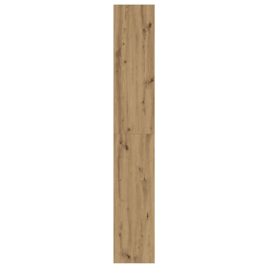 Bibliothèque chêne artisanal 80x30x189 cm bois d'ingénierie - 6