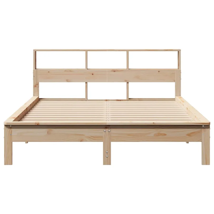 Cadre de lit sans matelas 150x200 cm bois de pin massif - 4