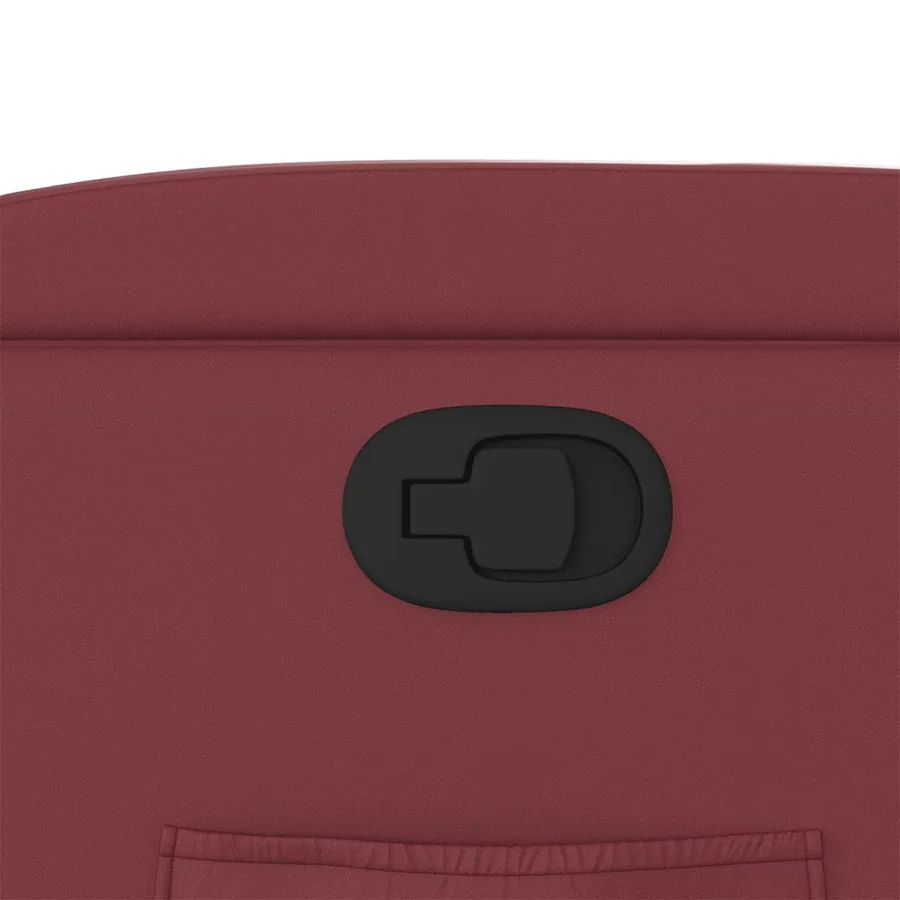 Fauteuil inclinable Rouge bordeaux Similicuir - 9