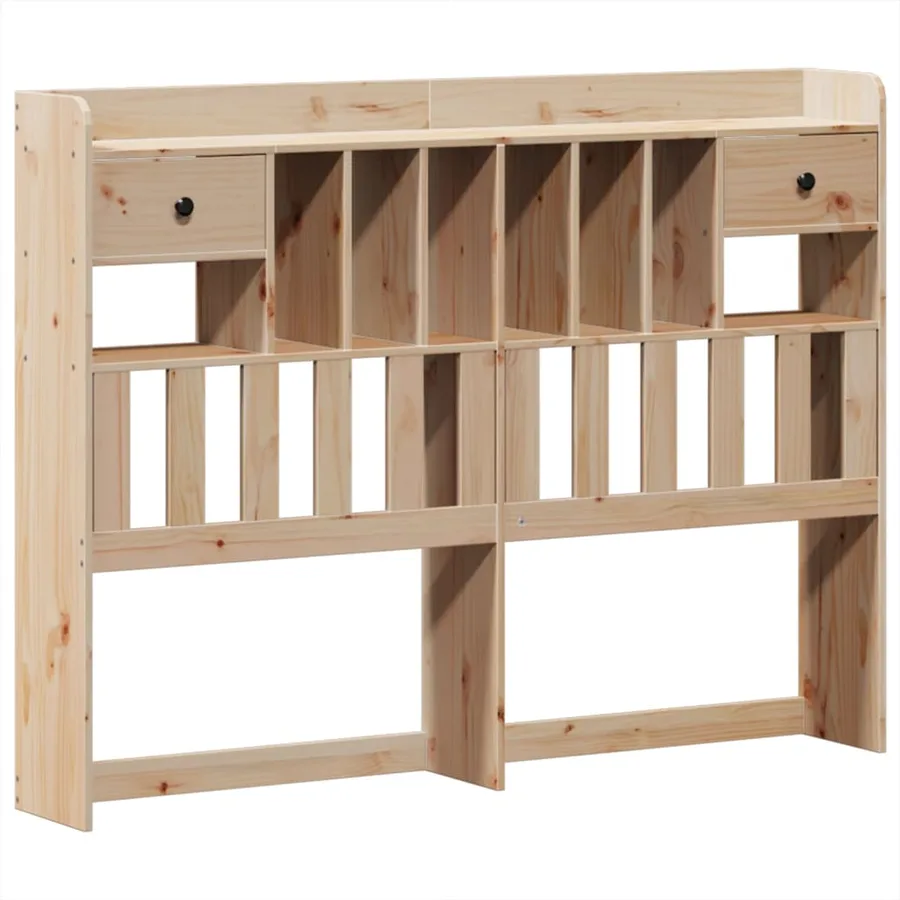 Cadre de lit sans matelas 140x200 cm bois massif de pin - 6