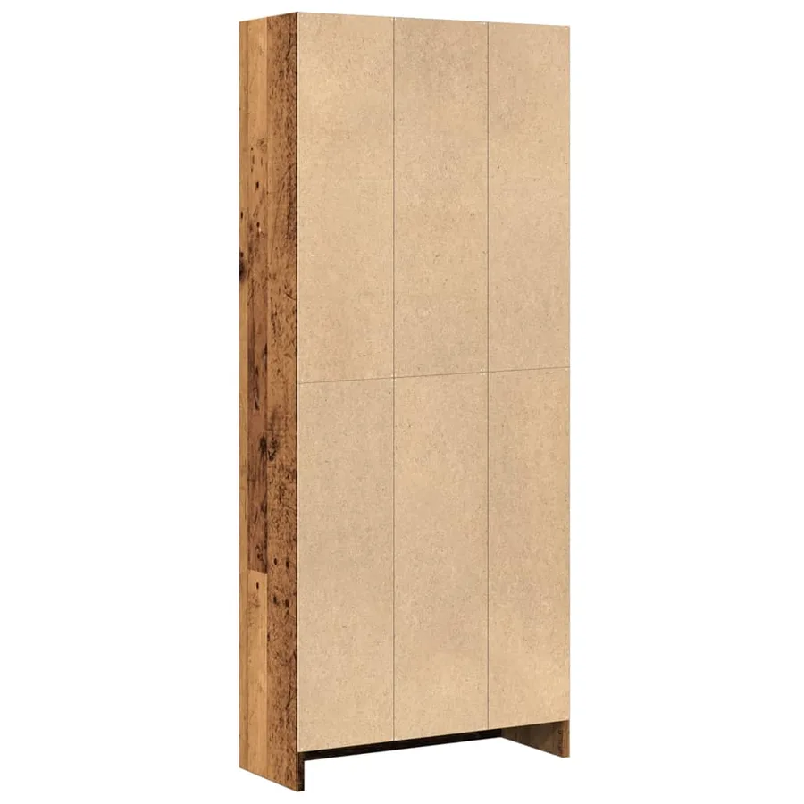 Bibliothèque vieux bois 60x24x143 cm bois d'ingénierie - 5