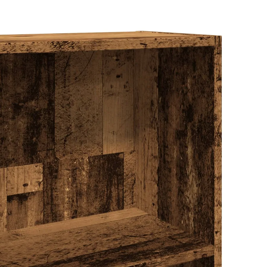 Bibliothèque vieux bois 60x24x143 cm bois d'ingénierie - 7