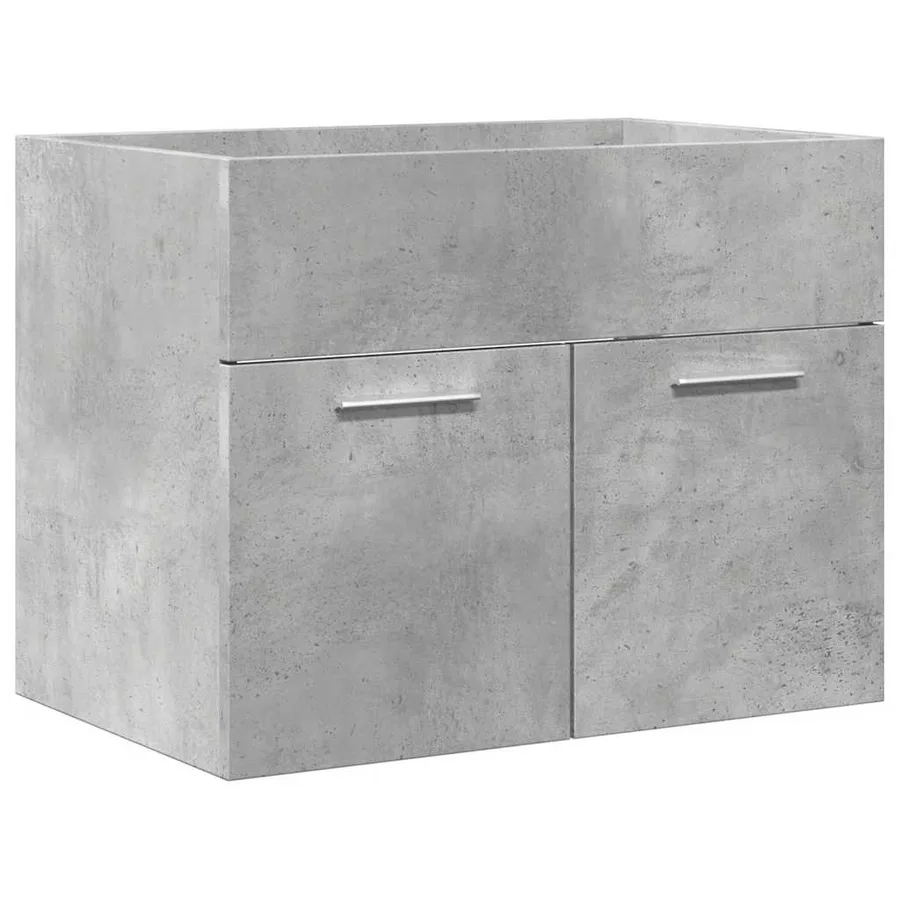 Ensemble de meubles de salle de bain 2 pcs gris béton - 10
