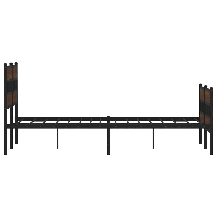 Cadre de lit sans matelas avec tête de lit et pied de lit - 5