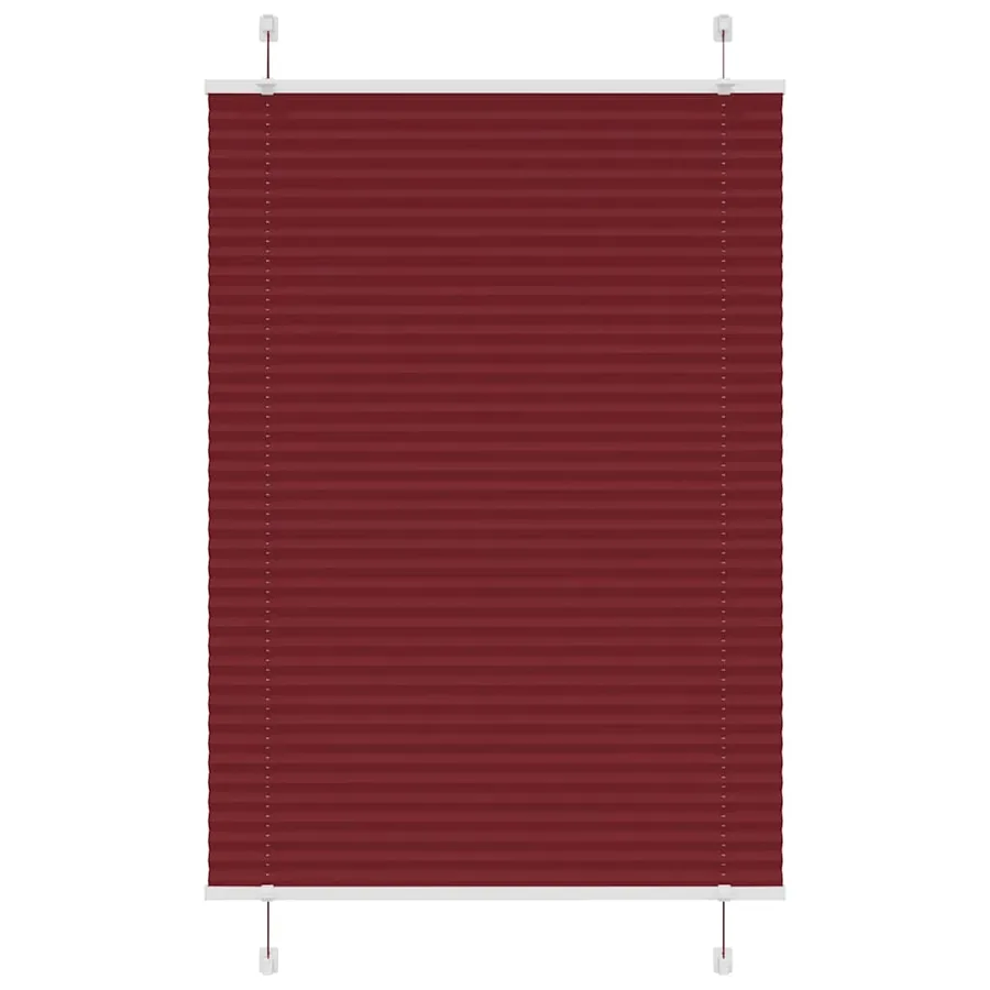 Store plissé rouge bordeaux 95x100 cm largeur du tissu 94,4 cm