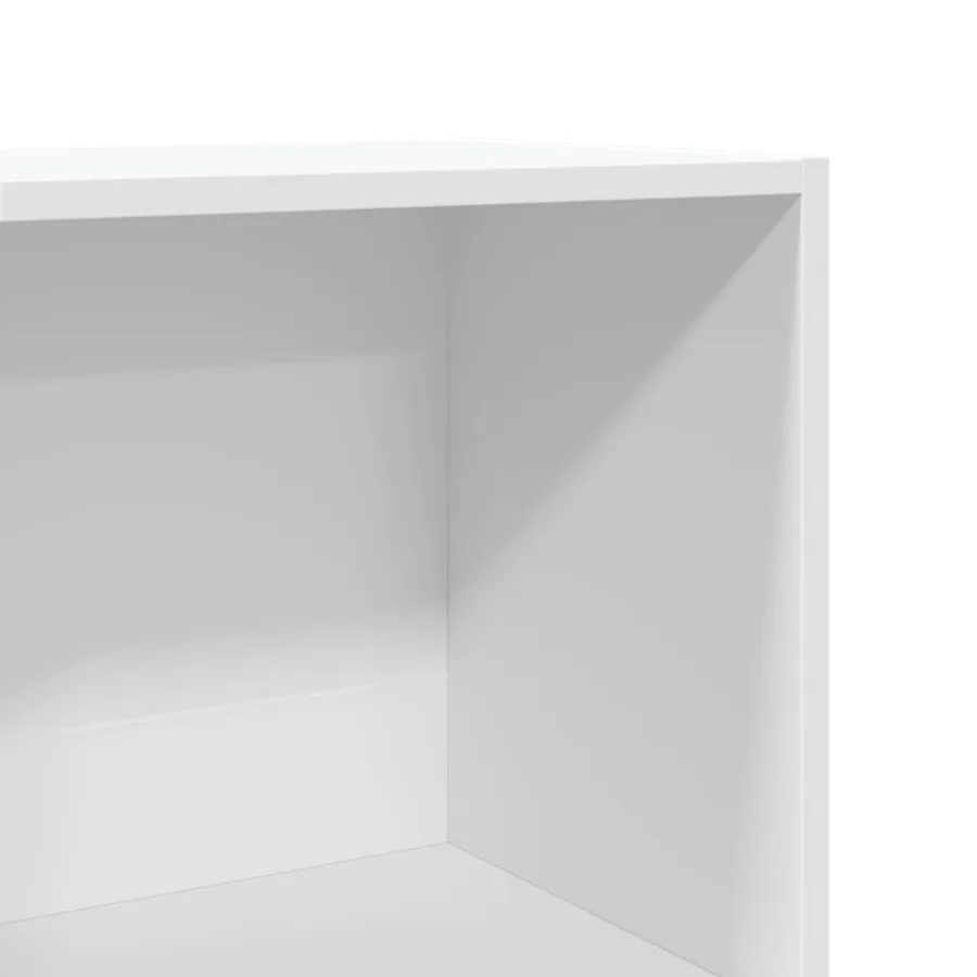Bibliothèque blanc 60x30x114 cm bois d'ingénierie - 7