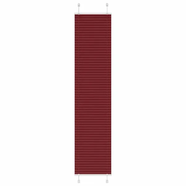 Store plissé rouge bordeaux 40x200 cm largeur du tissu 39,4 cm