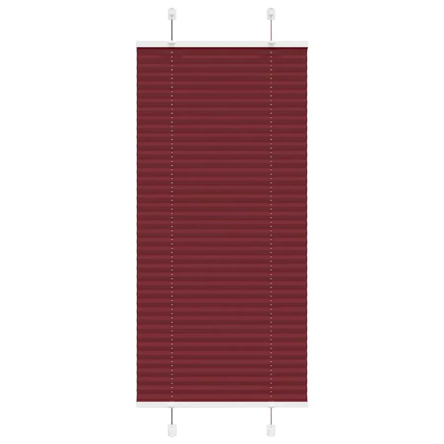 Store plissé rouge bordeaux 55x100 cm largeur du tissu 54,4 cm