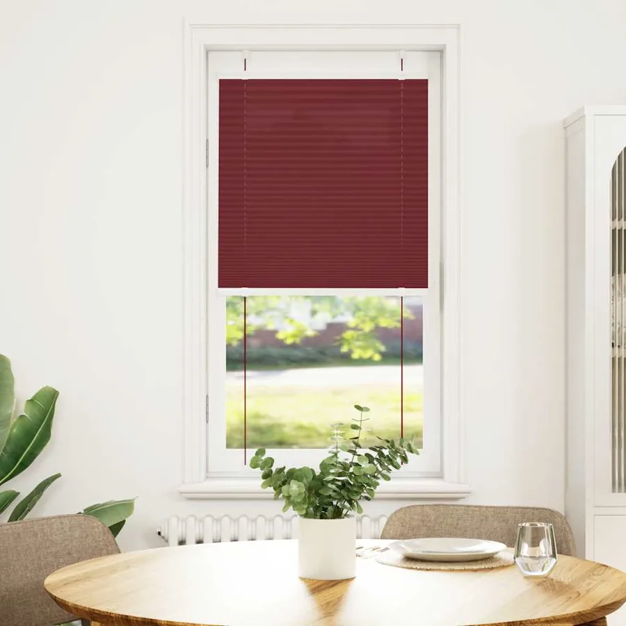 Store plissé rouge bordeaux 55x100 cm largeur du tissu 54,4 cm - 2