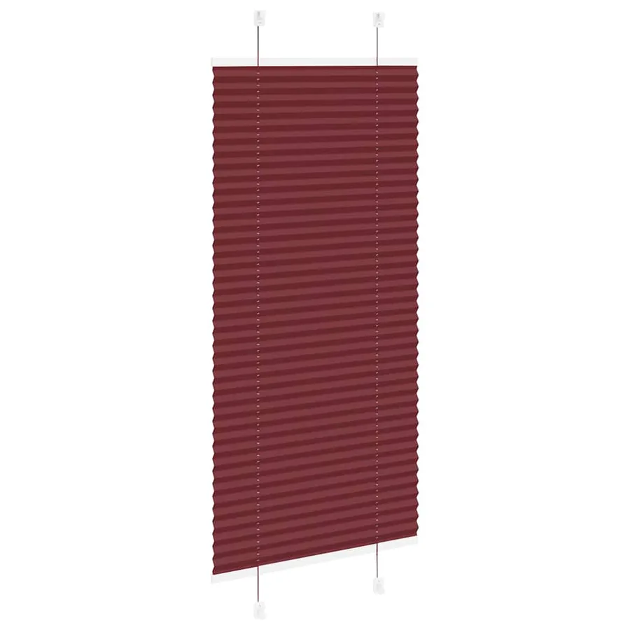 Store plissé rouge bordeaux 55x100 cm largeur du tissu 54,4 cm - 4