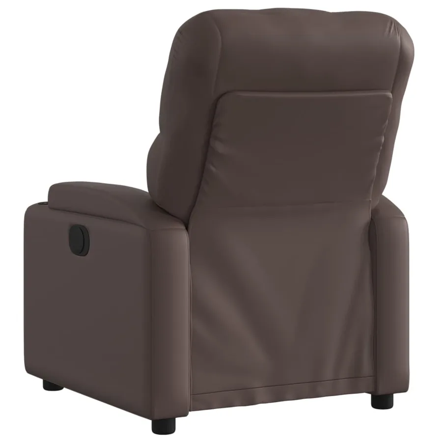 Fauteuil inclinable Marron Similicuir - 3