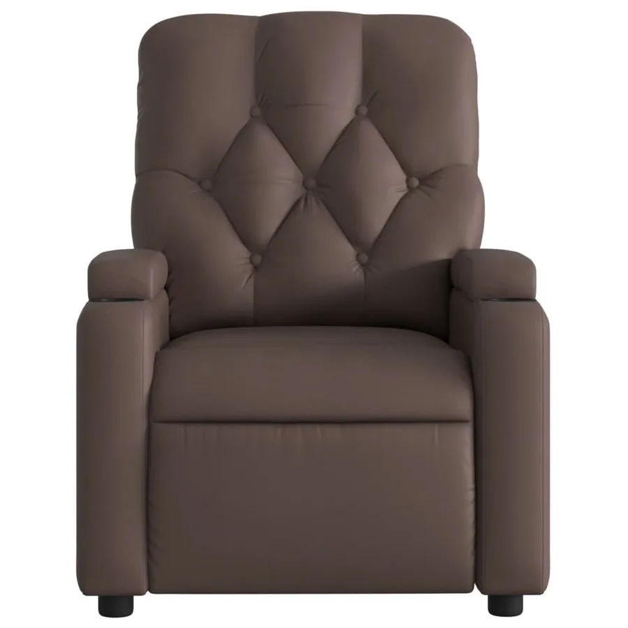 Fauteuil inclinable Marron Similicuir - 6