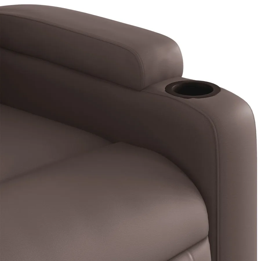 Fauteuil inclinable Marron Similicuir - 8