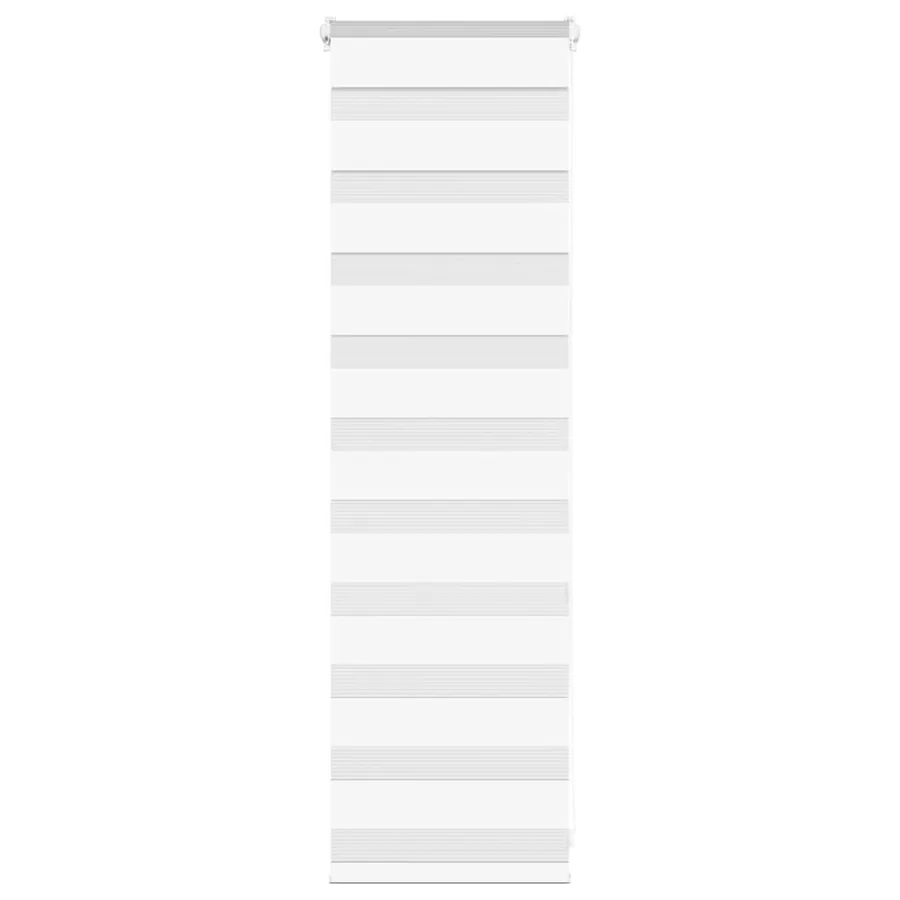 Store zèbre blanc 45x100 cm largeur du tissu 40,9 cm polyester
